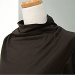 �N���[�[�b�g | drape Mock-neckT : color#1/�_�[�N�u���E��