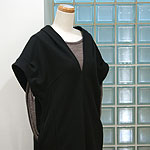 �N���[�[�b�g | tucked Vneck one-piece : C#:�u���b�N