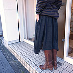 �N���[�[�b�g | iregular hem-gather skirt :  : 