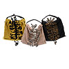 �t�H���X�g�p���[�h�̑f�G�Ȏh�J�ƃV���N�̃e�L�X�^�C���A���F�ǂ��o�b�O�A�N�����o�b�O�A�܂��l�C�҃o�b�O�̓��ׂł��B( �o�b�O�̑傫�c : mina perhonen / �~�i �y���z�l��