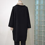 �N���[�[�b�g | round-neck-coat :  : c#/�u���b�N