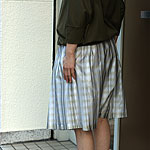 �N���[�[�b�g | sarrouel-pleat skirt :  : 