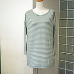 �N���[�[�b�g | cotton-gauze border T :  : �~���g�O���[���~�I�t�z���C�g