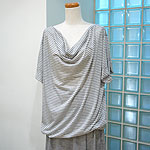 �N���[�[�b�g | draped-neck T :  : c#/�O���[�~�z���C�g